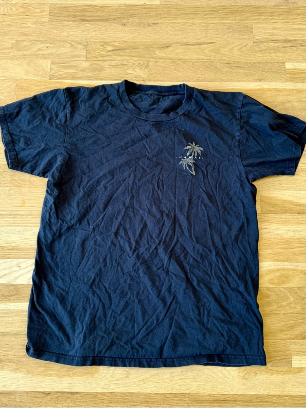 Men's Navy Palm-Graphic Short-Sleeve T-Shirt